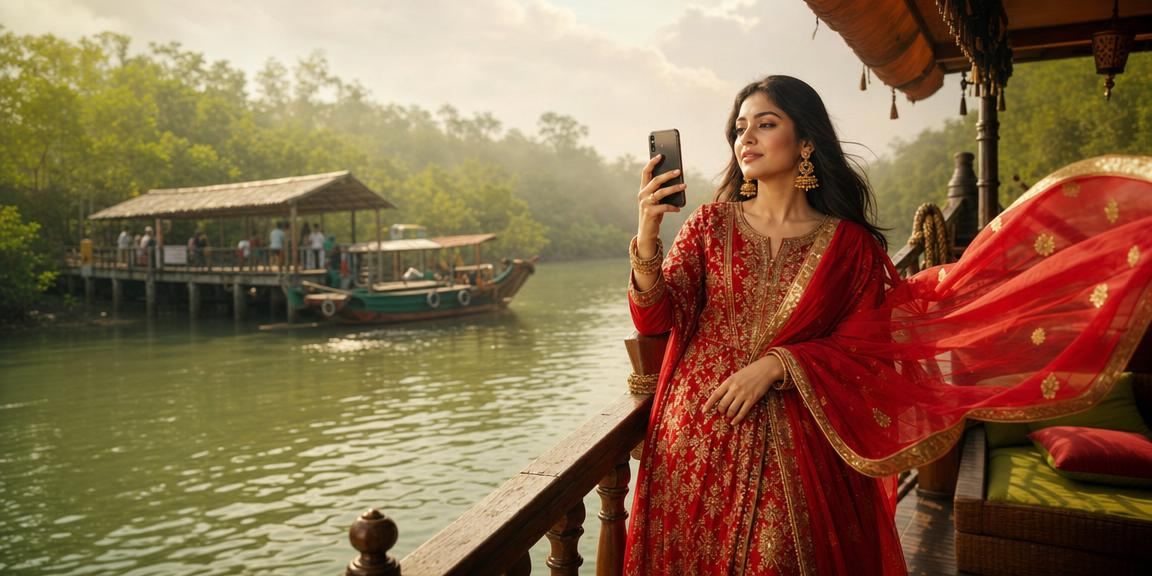 খুলনার চা বাগানে মোবাইলে ok3333 ক্যাসিনো গেম খেলছেন একজন ব্যবহারকারী